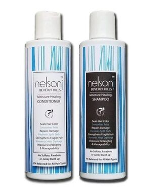 Nelson j Beverly Hills Moisture Healing Shampoo & Conditioner Set 8oz X2 NEW